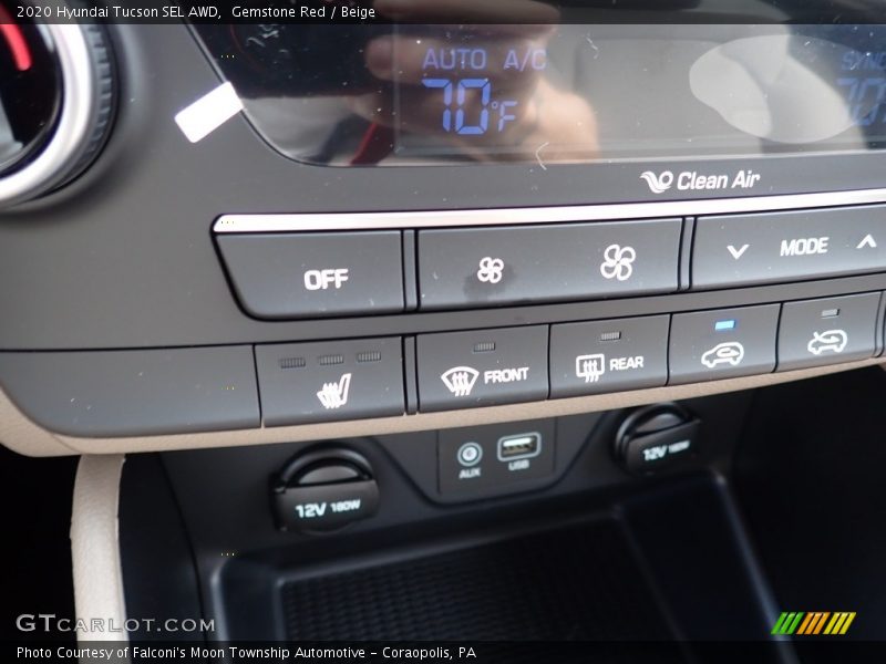 Gemstone Red / Beige 2020 Hyundai Tucson SEL AWD