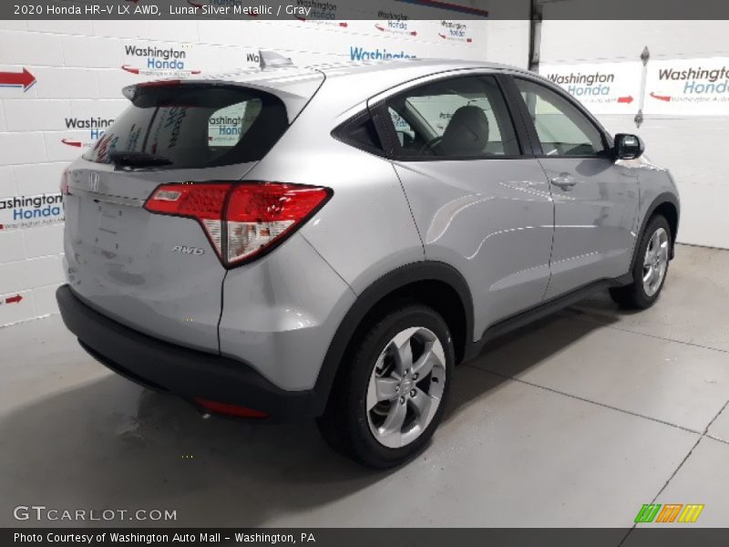Lunar Silver Metallic / Gray 2020 Honda HR-V LX AWD