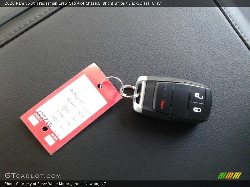 Bright White / Black/Diesel Gray 2020 Ram 5500 Tradesman Crew Cab 4x4 Chassis