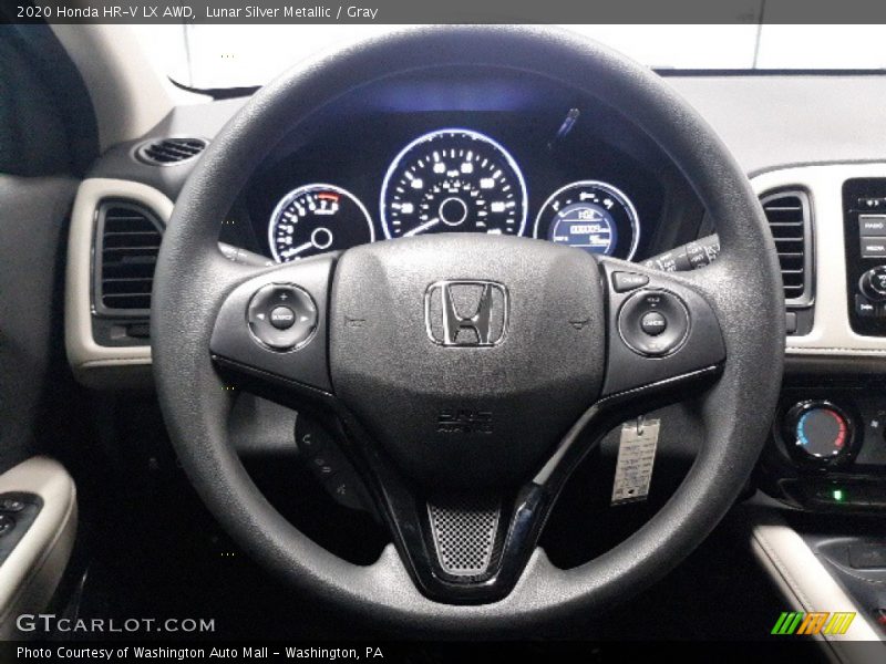 Lunar Silver Metallic / Gray 2020 Honda HR-V LX AWD