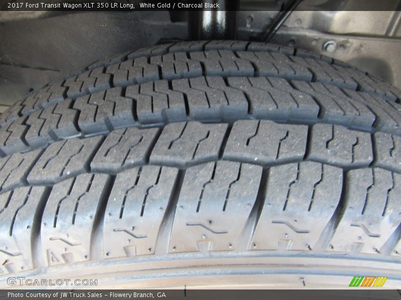 White Gold / Charcoal Black 2017 Ford Transit Wagon XLT 350 LR Long