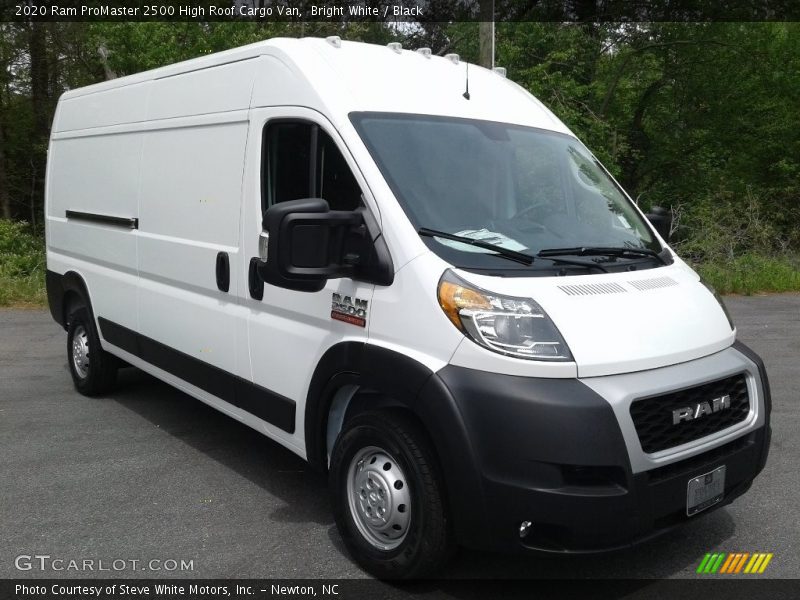 Bright White / Black 2020 Ram ProMaster 2500 High Roof Cargo Van