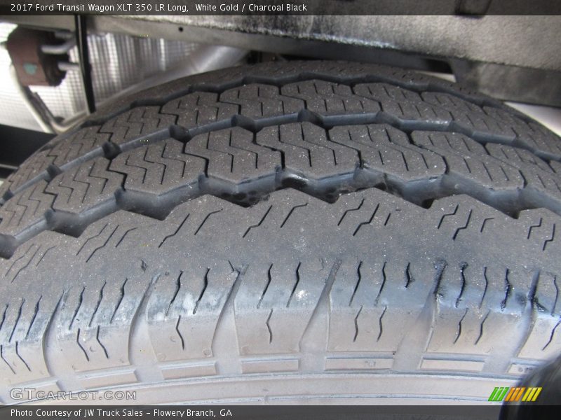 White Gold / Charcoal Black 2017 Ford Transit Wagon XLT 350 LR Long