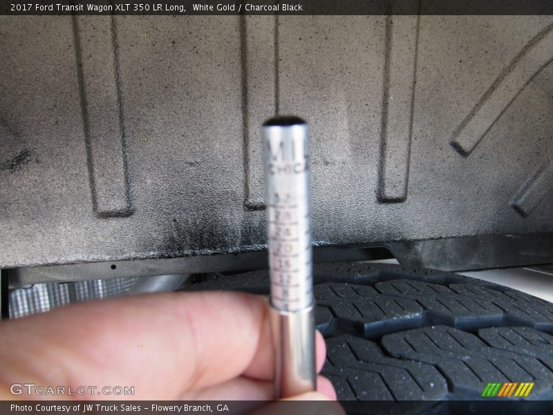 White Gold / Charcoal Black 2017 Ford Transit Wagon XLT 350 LR Long