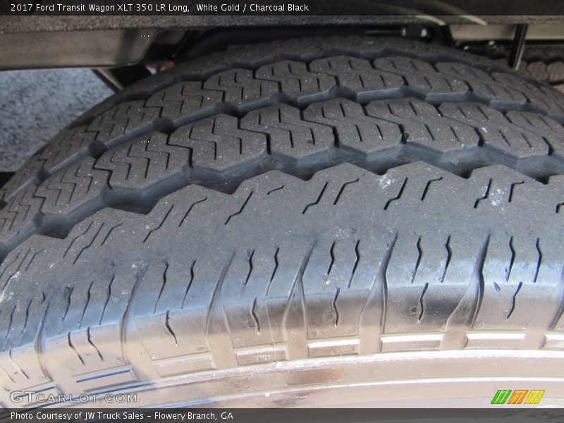White Gold / Charcoal Black 2017 Ford Transit Wagon XLT 350 LR Long