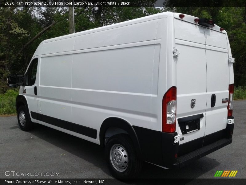 Bright White / Black 2020 Ram ProMaster 2500 High Roof Cargo Van