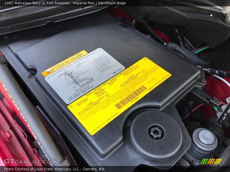 Imperial Red / Parchment Beige 1997 Mercedes-Benz SL 500 Roadster