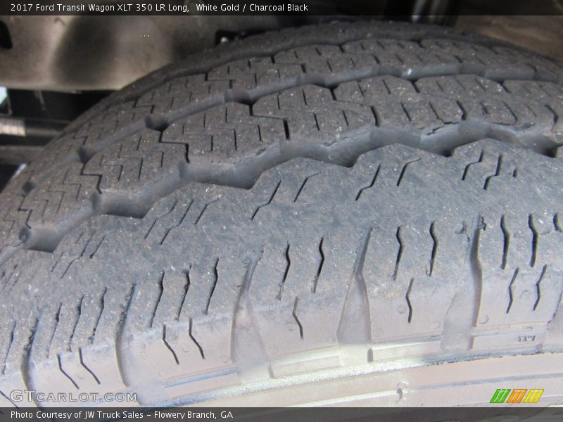 White Gold / Charcoal Black 2017 Ford Transit Wagon XLT 350 LR Long