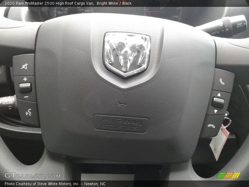 Bright White / Black 2020 Ram ProMaster 2500 High Roof Cargo Van