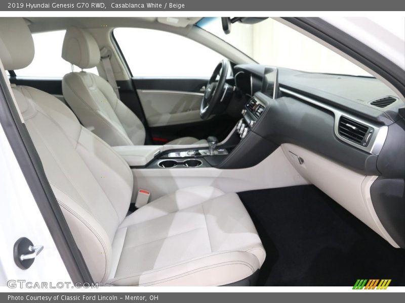  2019 Genesis G70 RWD Beige Interior