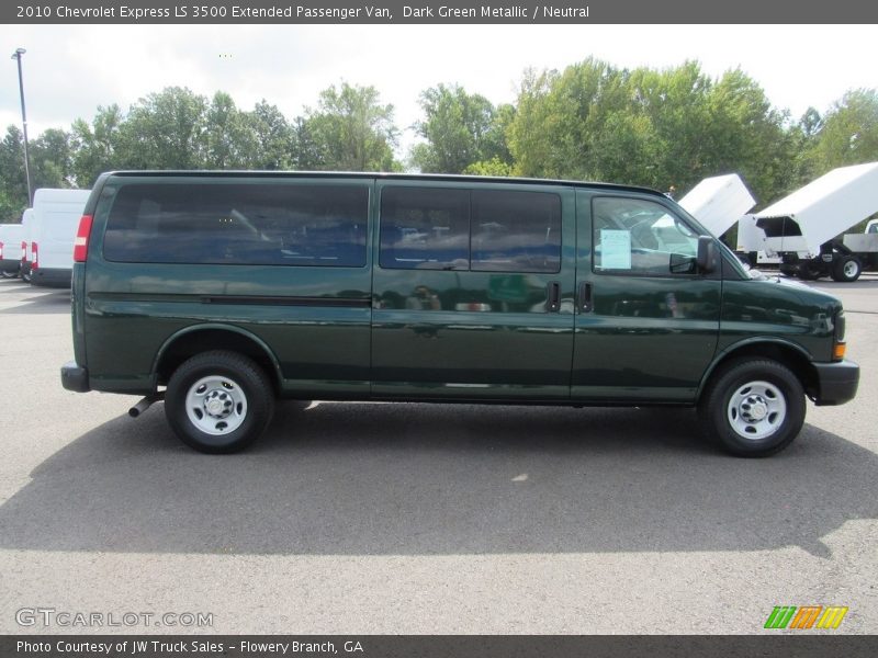  2010 Express LS 3500 Extended Passenger Van Dark Green Metallic