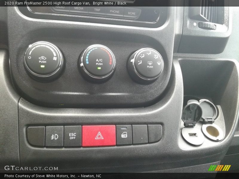 Bright White / Black 2020 Ram ProMaster 2500 High Roof Cargo Van