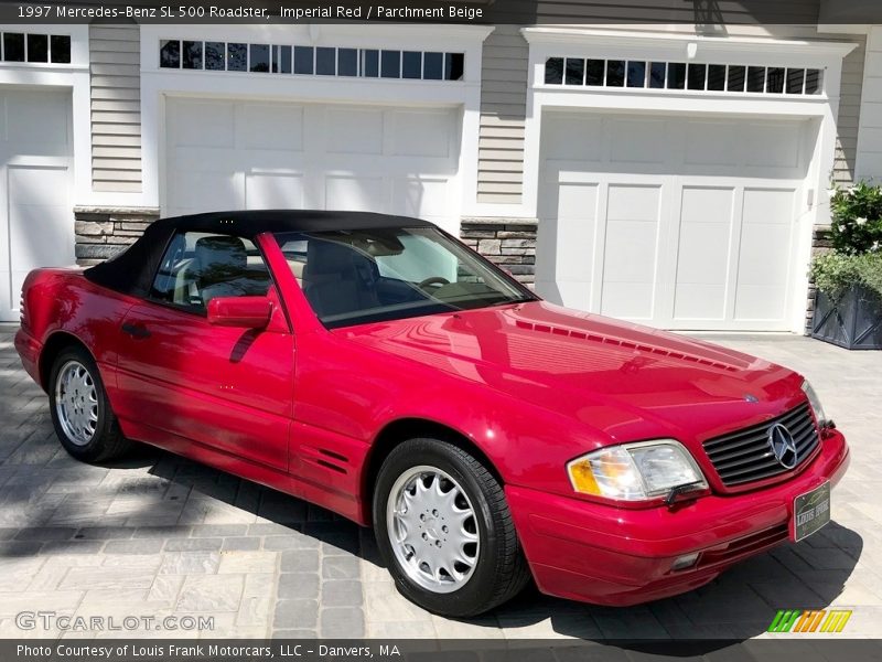 Imperial Red / Parchment Beige 1997 Mercedes-Benz SL 500 Roadster