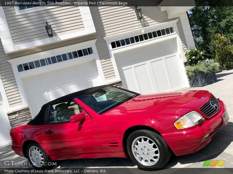 Imperial Red / Parchment Beige 1997 Mercedes-Benz SL 500 Roadster