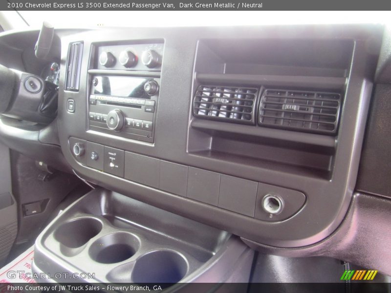 Dark Green Metallic / Neutral 2010 Chevrolet Express LS 3500 Extended Passenger Van
