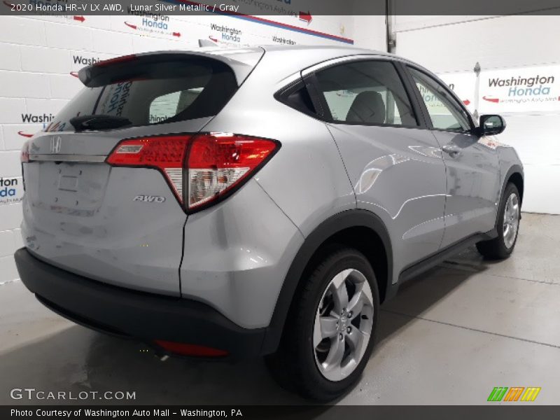Lunar Silver Metallic / Gray 2020 Honda HR-V LX AWD