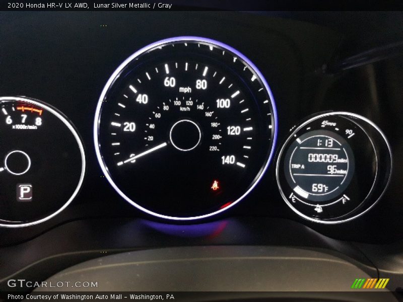 Lunar Silver Metallic / Gray 2020 Honda HR-V LX AWD