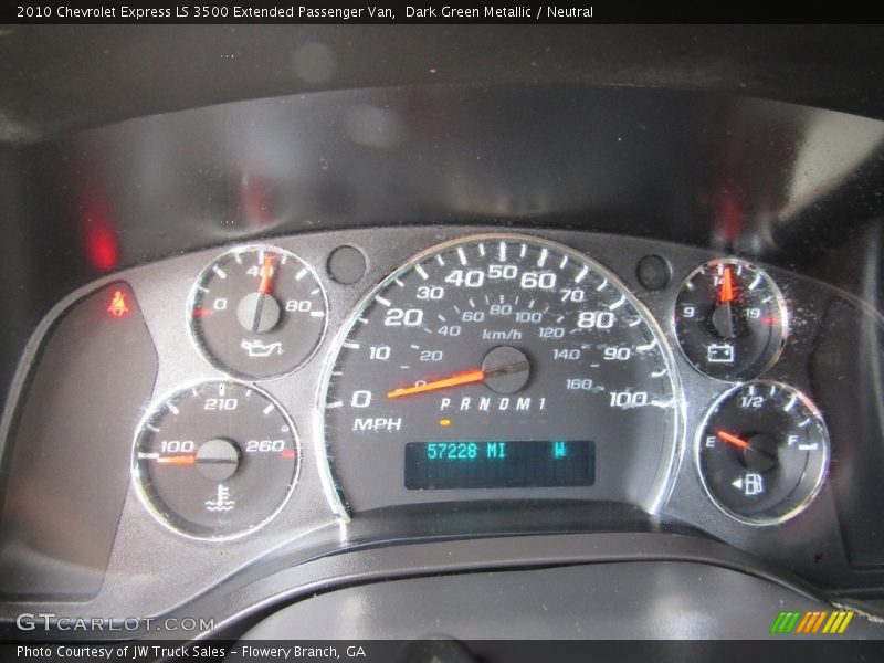  2010 Express LS 3500 Extended Passenger Van LS 3500 Extended Passenger Van Gauges