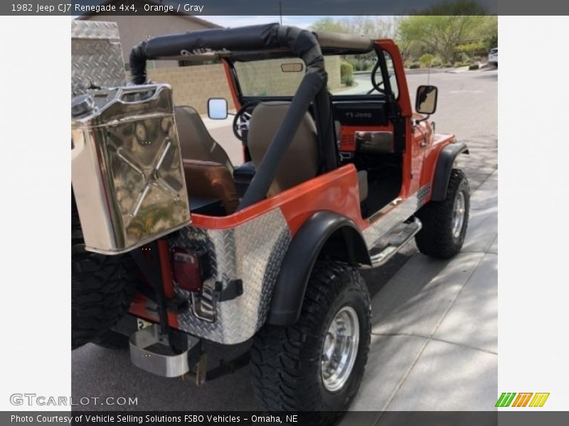 Orange / Gray 1982 Jeep CJ7 Renegade 4x4