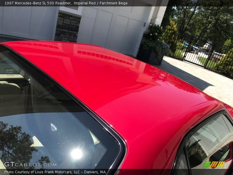 Imperial Red / Parchment Beige 1997 Mercedes-Benz SL 500 Roadster