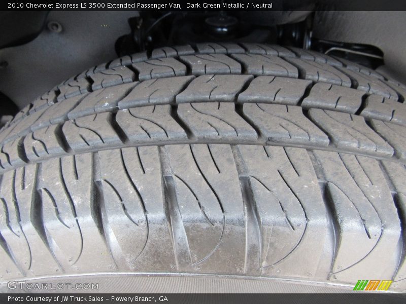 Dark Green Metallic / Neutral 2010 Chevrolet Express LS 3500 Extended Passenger Van