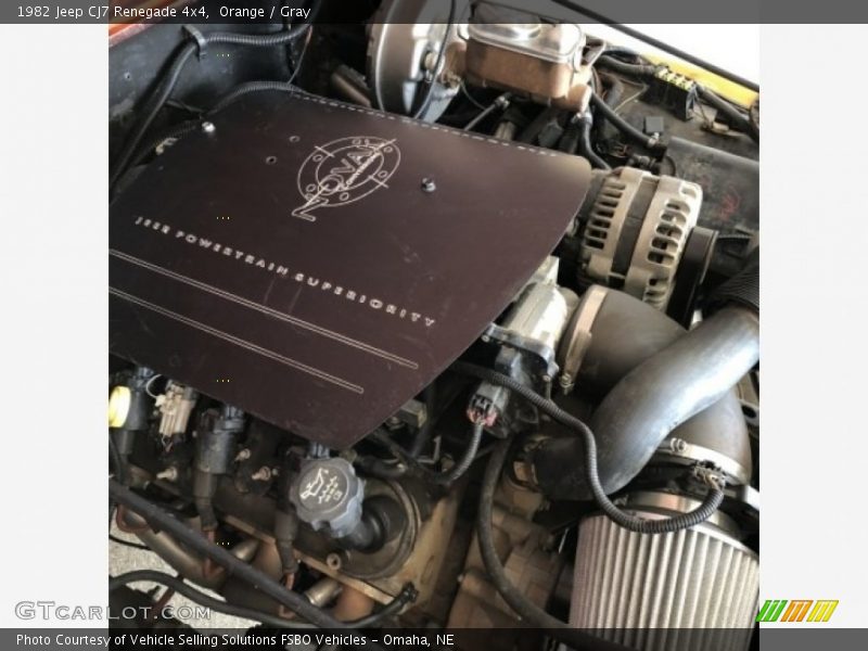 Orange / Gray 1982 Jeep CJ7 Renegade 4x4