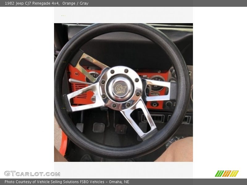 Orange / Gray 1982 Jeep CJ7 Renegade 4x4