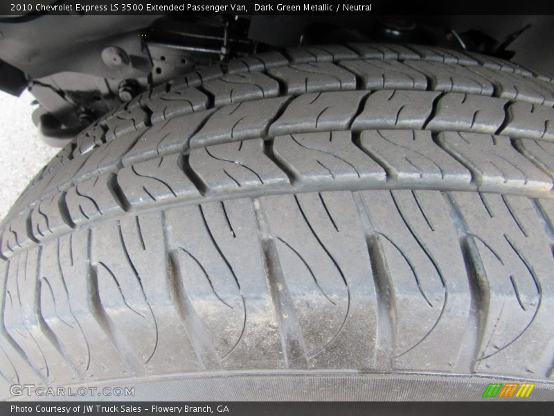 Dark Green Metallic / Neutral 2010 Chevrolet Express LS 3500 Extended Passenger Van
