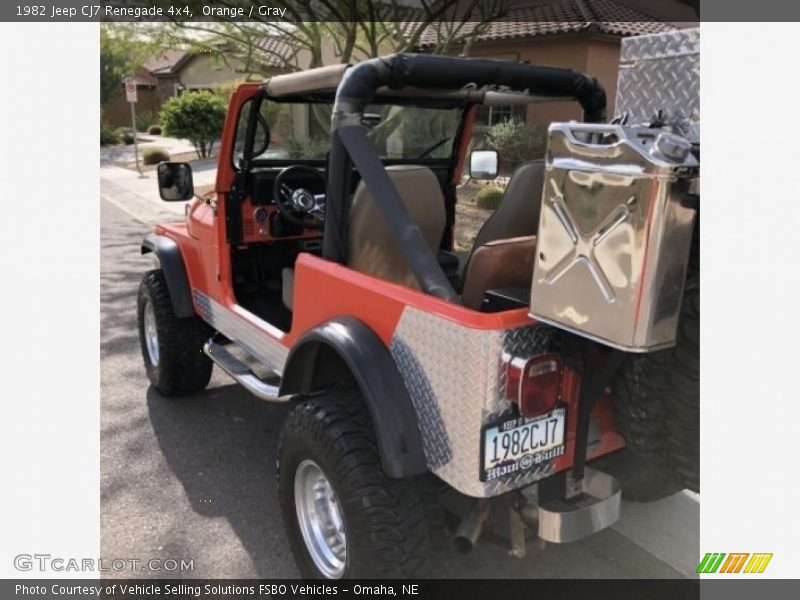 Orange / Gray 1982 Jeep CJ7 Renegade 4x4