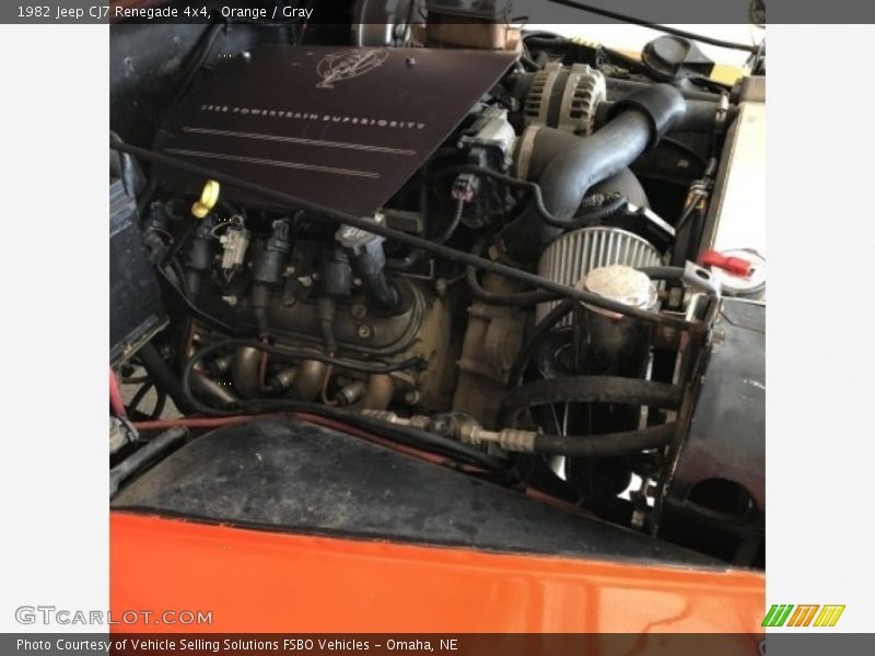 Orange / Gray 1982 Jeep CJ7 Renegade 4x4
