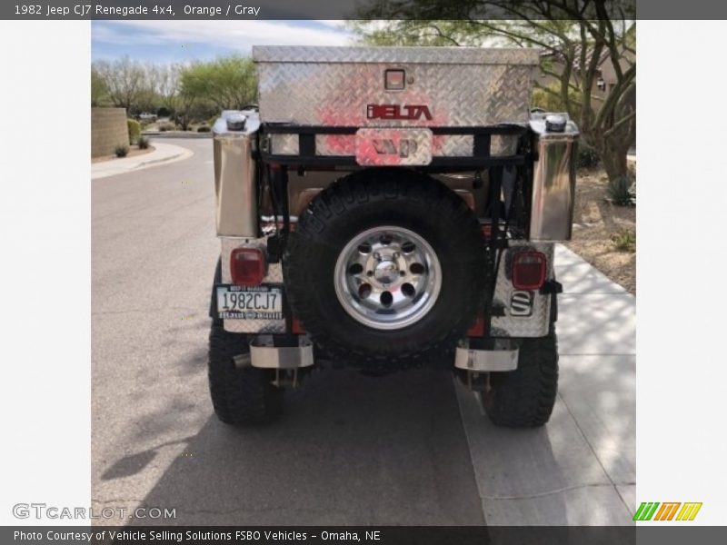 Orange / Gray 1982 Jeep CJ7 Renegade 4x4