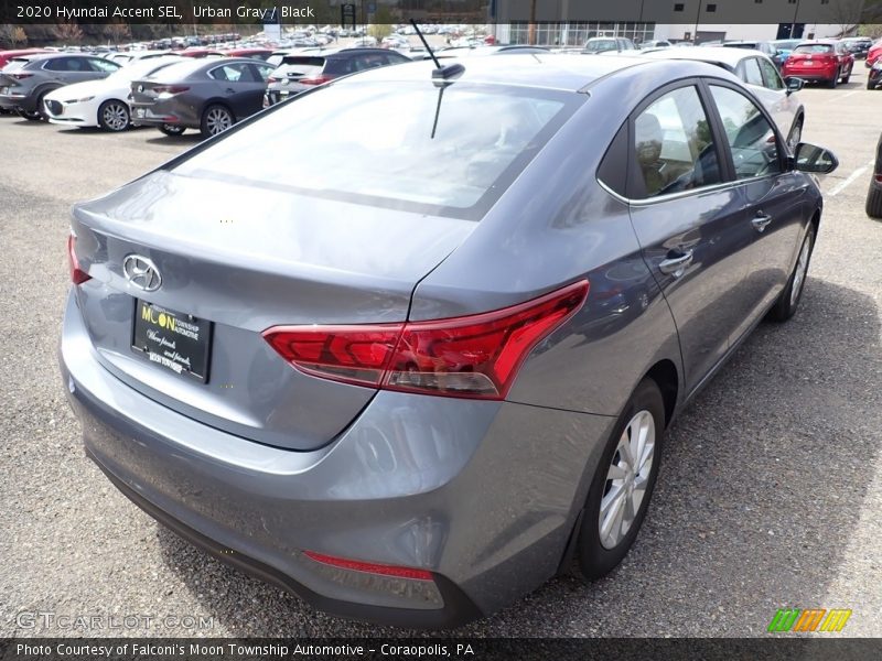 Urban Gray / Black 2020 Hyundai Accent SEL