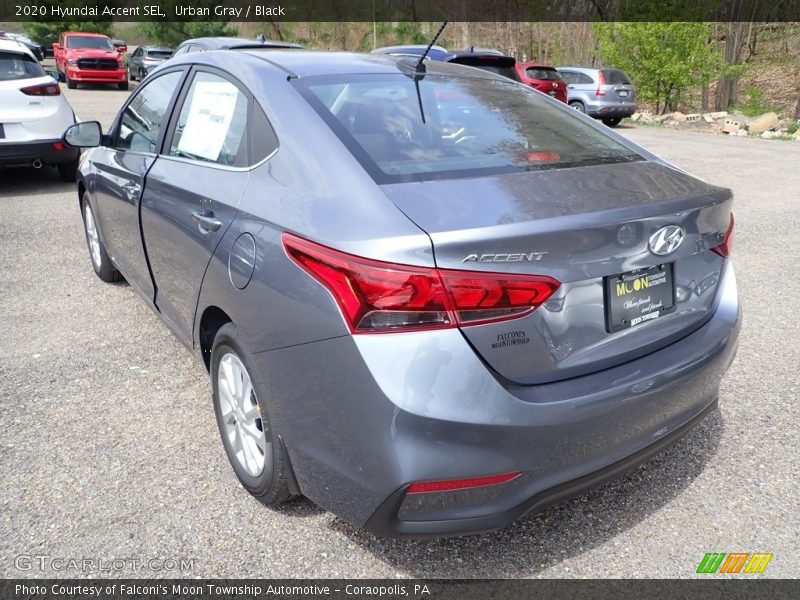 Urban Gray / Black 2020 Hyundai Accent SEL