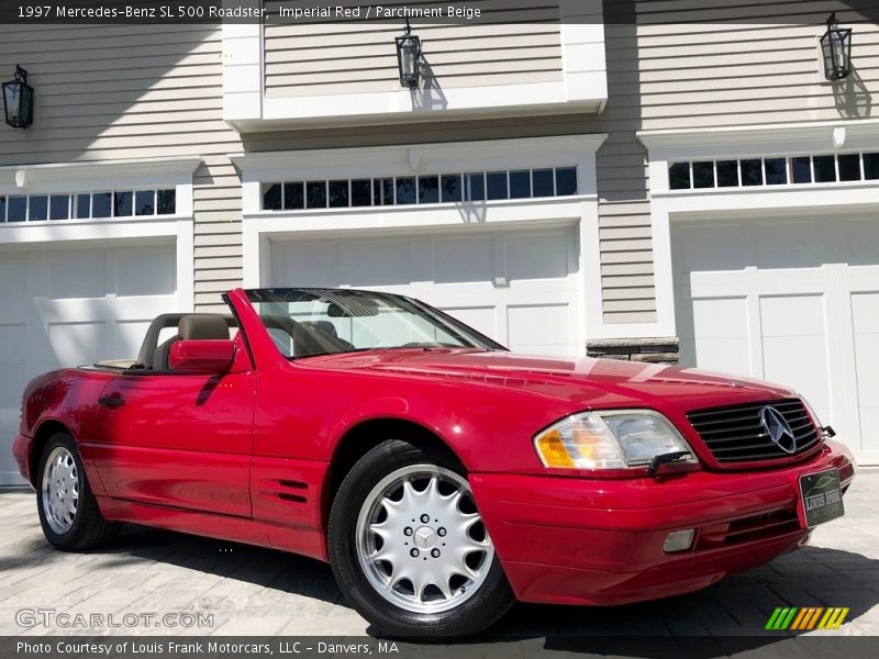 Imperial Red / Parchment Beige 1997 Mercedes-Benz SL 500 Roadster