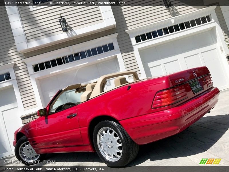 Imperial Red / Parchment Beige 1997 Mercedes-Benz SL 500 Roadster