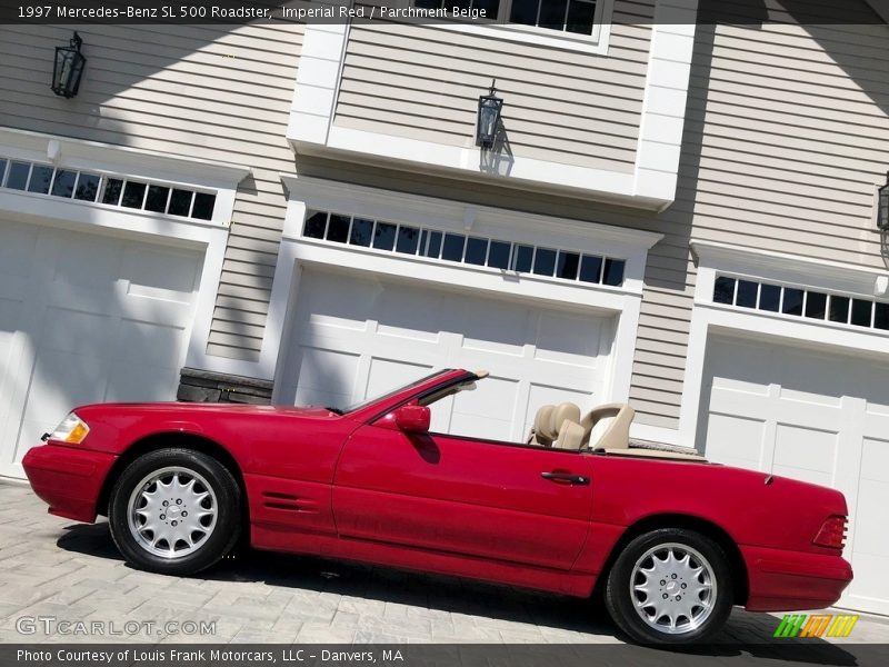 Imperial Red / Parchment Beige 1997 Mercedes-Benz SL 500 Roadster