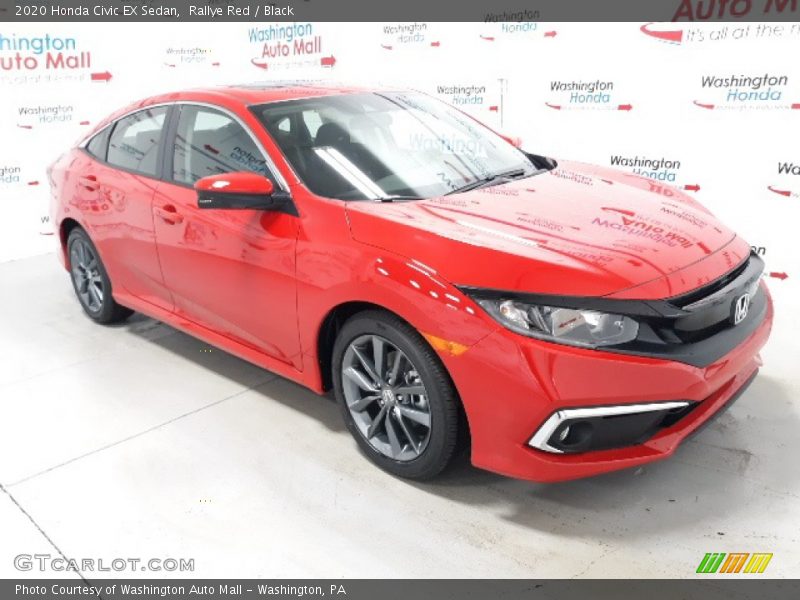 Rallye Red / Black 2020 Honda Civic EX Sedan