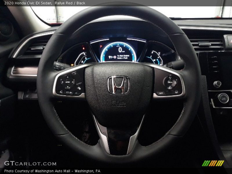 Rallye Red / Black 2020 Honda Civic EX Sedan