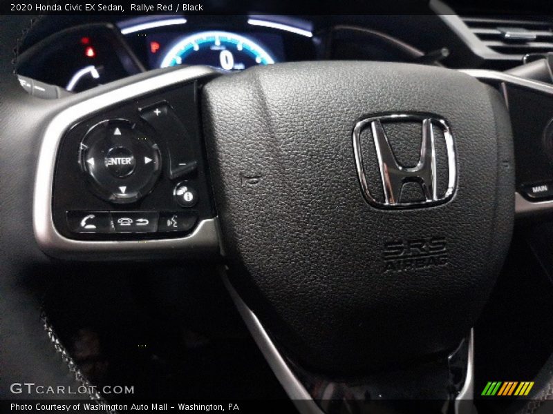 Rallye Red / Black 2020 Honda Civic EX Sedan