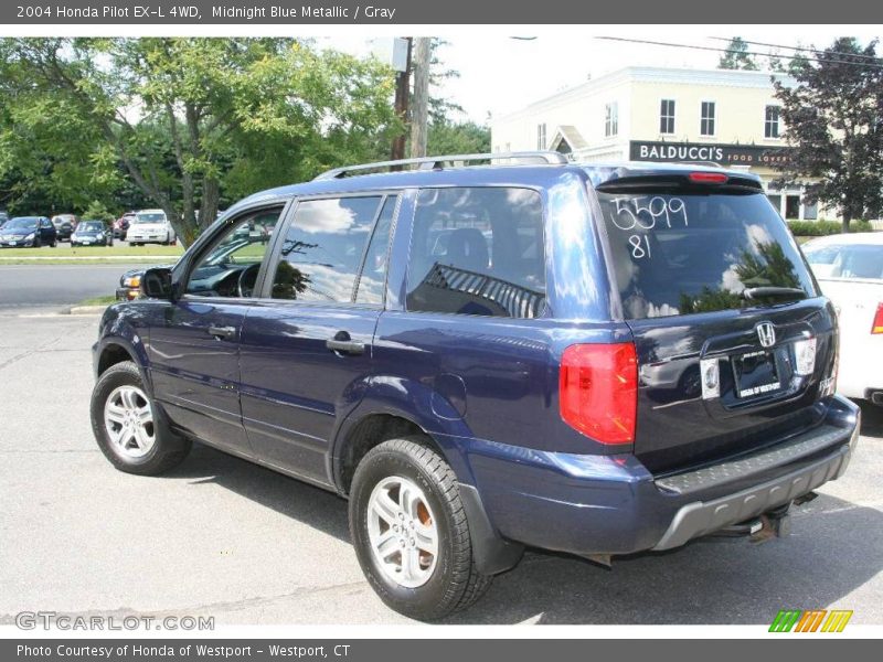 Midnight Blue Metallic / Gray 2004 Honda Pilot EX-L 4WD