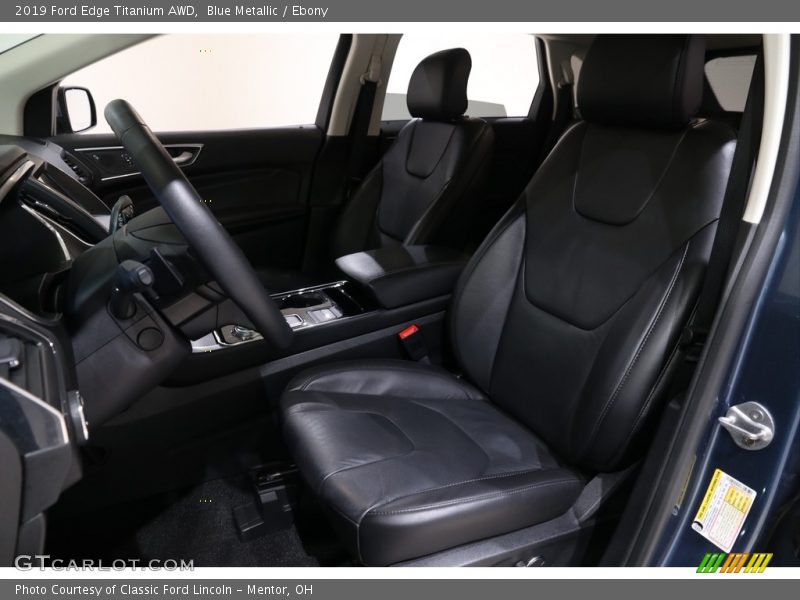 Blue Metallic / Ebony 2019 Ford Edge Titanium AWD