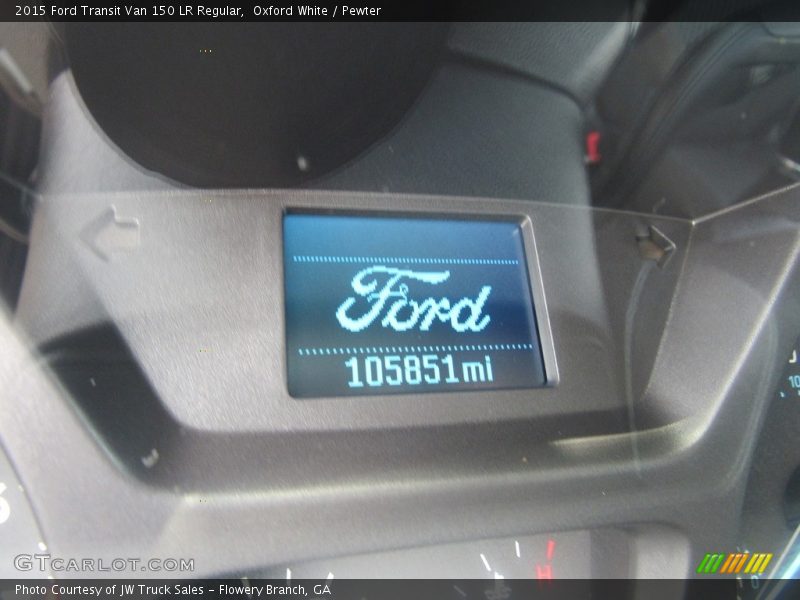 Oxford White / Pewter 2015 Ford Transit Van 150 LR Regular
