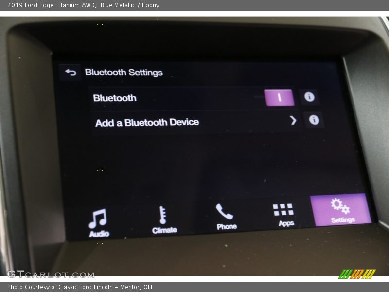 Blue Metallic / Ebony 2019 Ford Edge Titanium AWD