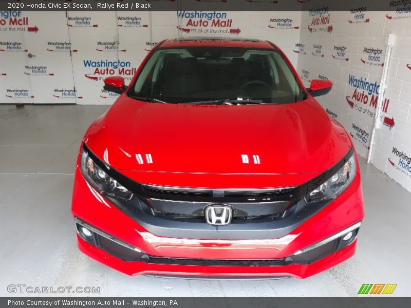 Rallye Red / Black 2020 Honda Civic EX Sedan
