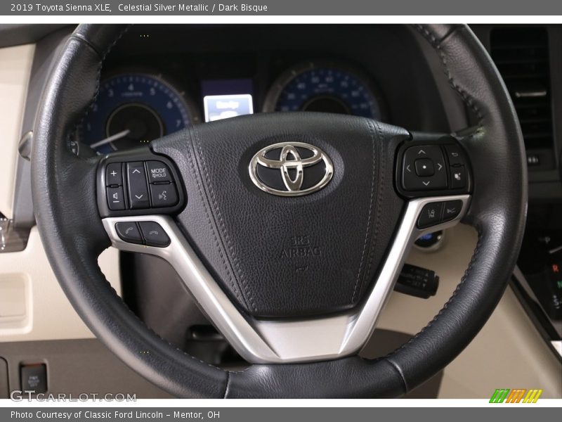 Celestial Silver Metallic / Dark Bisque 2019 Toyota Sienna XLE