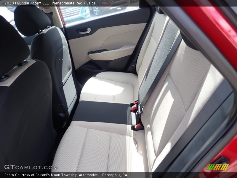 Pomegranate Red / Beige 2020 Hyundai Accent SEL