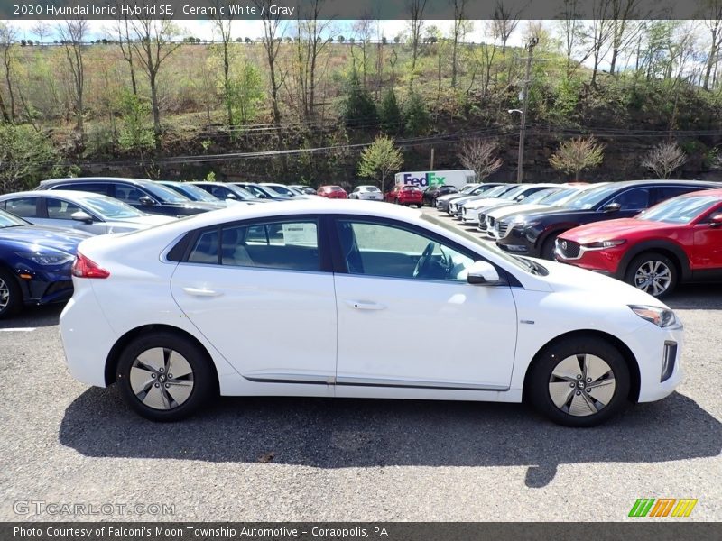 Ceramic White / Gray 2020 Hyundai Ioniq Hybrid SE