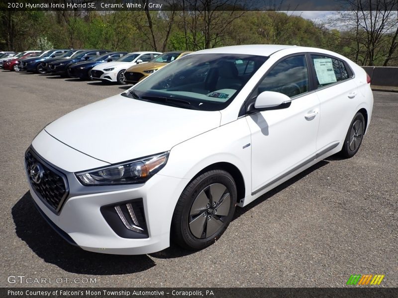 Ceramic White / Gray 2020 Hyundai Ioniq Hybrid SE