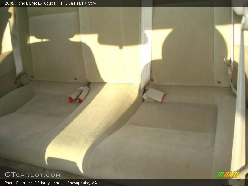 Fiji Blue Pearl / Ivory 2005 Honda Civic EX Coupe