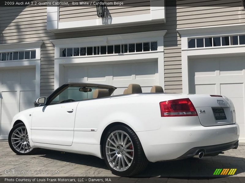Ibis White / Cardamom Beige 2009 Audi A4 3.2 quattro Cabriolet